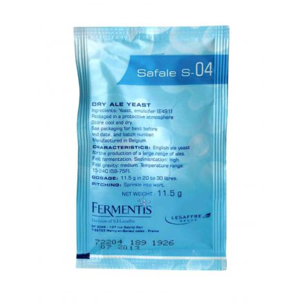 Fermentis Safale S-04 sörélesztő, 11,5g