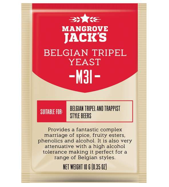 Mangrove Jack's Belgian Tripel M31 Brewer's Yeast, 10g