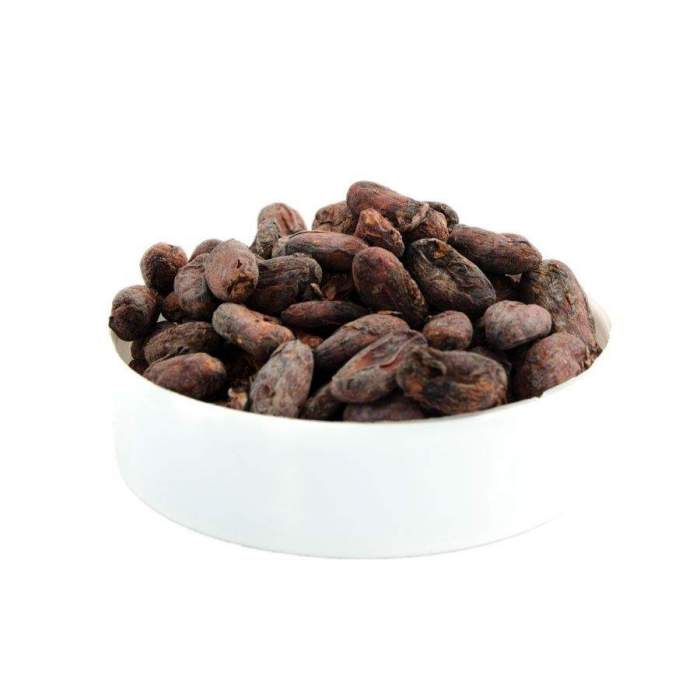 Cocoa beans, sun-dried, whole, 100g