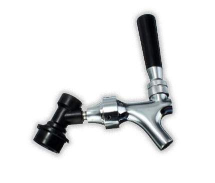 Beer tap for KEG, with adapter