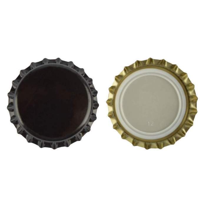 Fekete színű sörös kupak 100 db 26 mm-es -1
