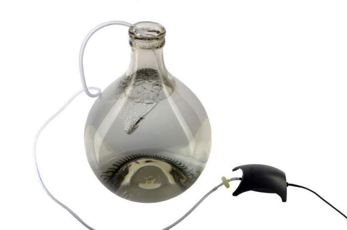 Beer juice aeration pump with air filter