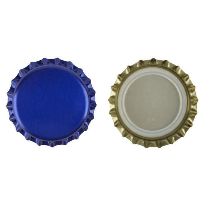 Kék színű sörös kupak 100 db 26 mm-es -1