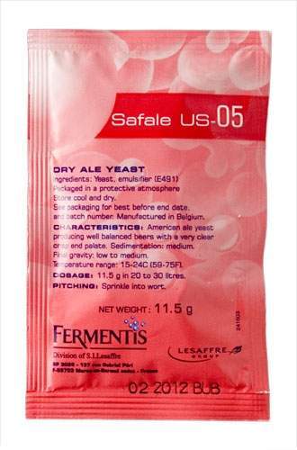 Fermentis Safale US-05 brewer's yeast, 11,5g